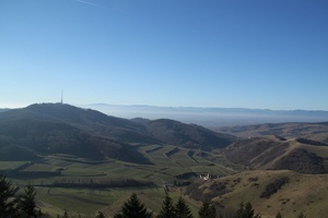 Blick �ber den Kaiserstuhl bis hin zu den Vogesen