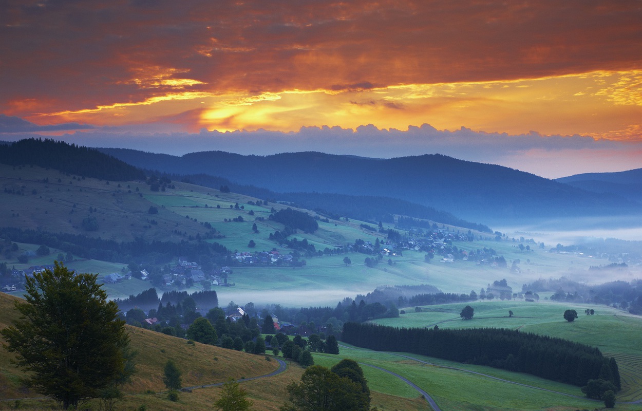 Morgendmmerung im Bernauer Hochtal. Foto: Erich Spiegelhalter